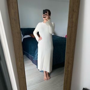 Long sleeve sweater maxi dress
